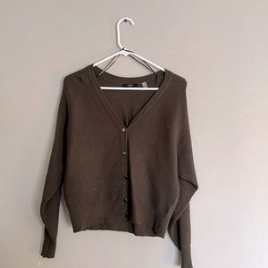 Dark green cardigan